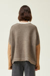 Block It Off Sweater in Ivory