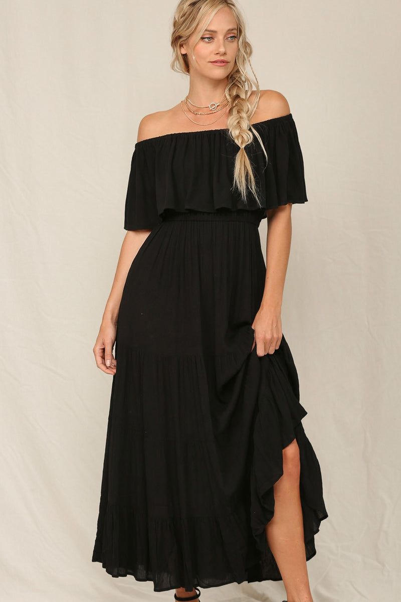 Falling For You Dress in Black