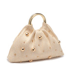 Harper Clutch in Light Straw