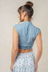 Jolene Top in Slate Blue