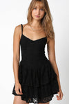 Lace Go Out Tonight Dress in Black