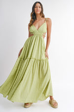 Maldives Maxi Dress in Lime