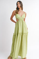 Maldives Maxi Dress in Lime