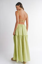 Maldives Maxi Dress in Lime