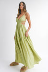 Maldives Maxi Dress in Lime