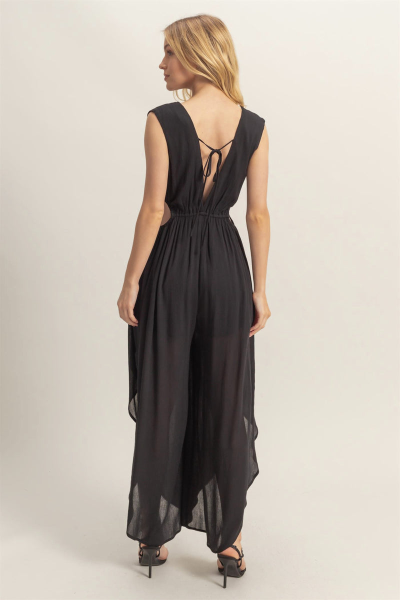 Message Received Jumpsuit in Black