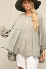 Michaela Top in Dusty Olive