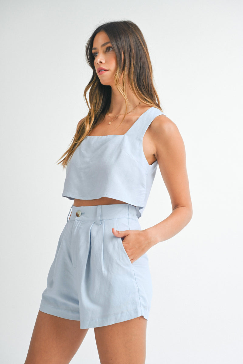 Peachtree Park Top in Sky Blue