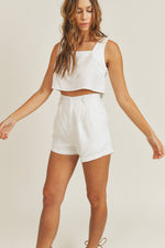 Peachtree Park Top in White