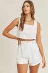 Peachtree Park Top in White