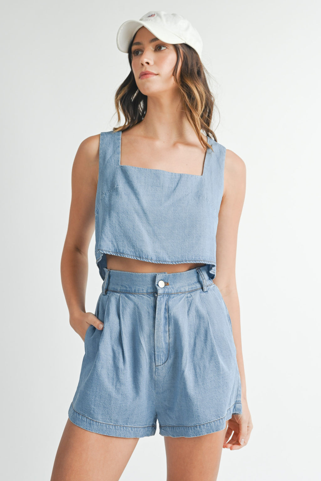 Peachtree Park Short in Denim