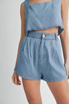 Peachtree Park Short in Denim