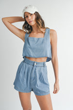 Peachtree Park Top in Denim