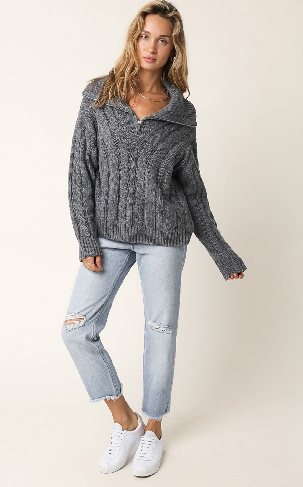 Sienna Sweater in Dark Grey