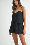 Spring's in the Air Short in Black