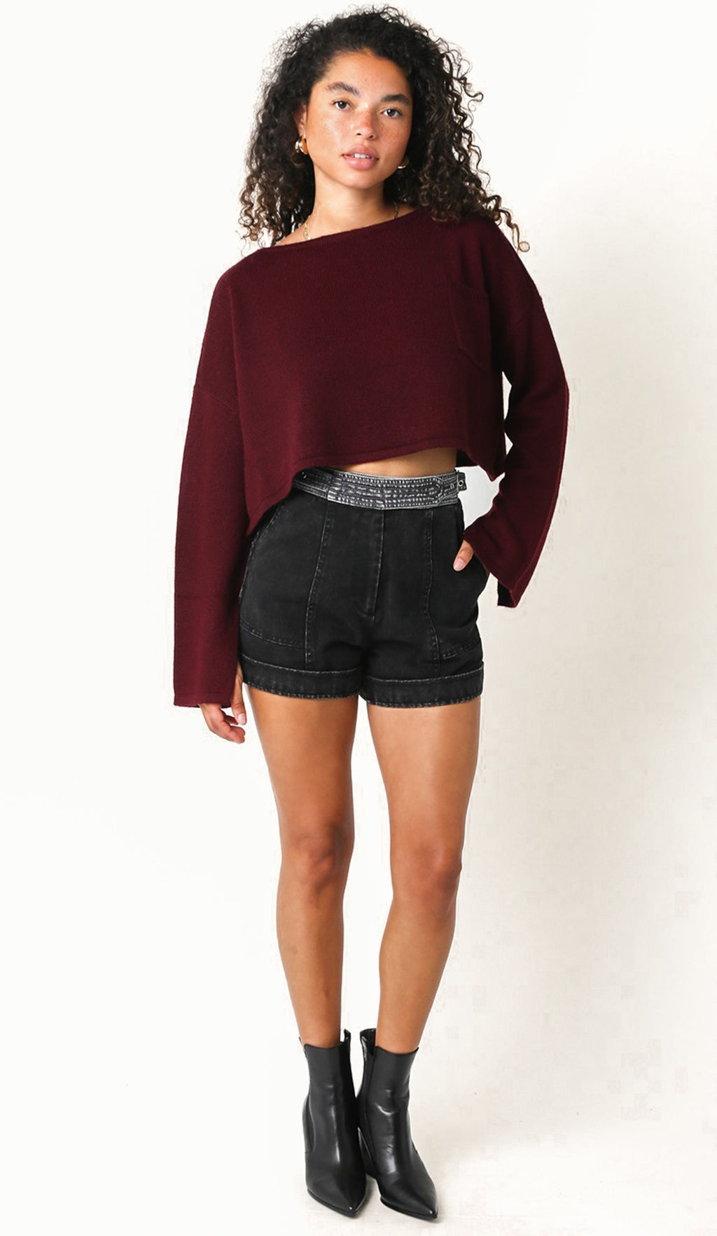 Stella Sweater in Burgundy