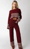 Teagan Pant in Burgundy