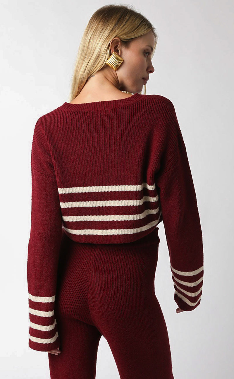 Teagan Top in Burgundy