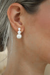 Triple Pearl Earring