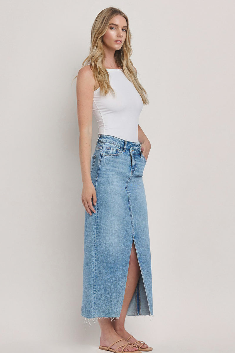 Upfront Denim Skirt