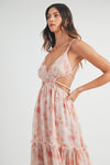 Winery Brunch Maxi Dress in Rose