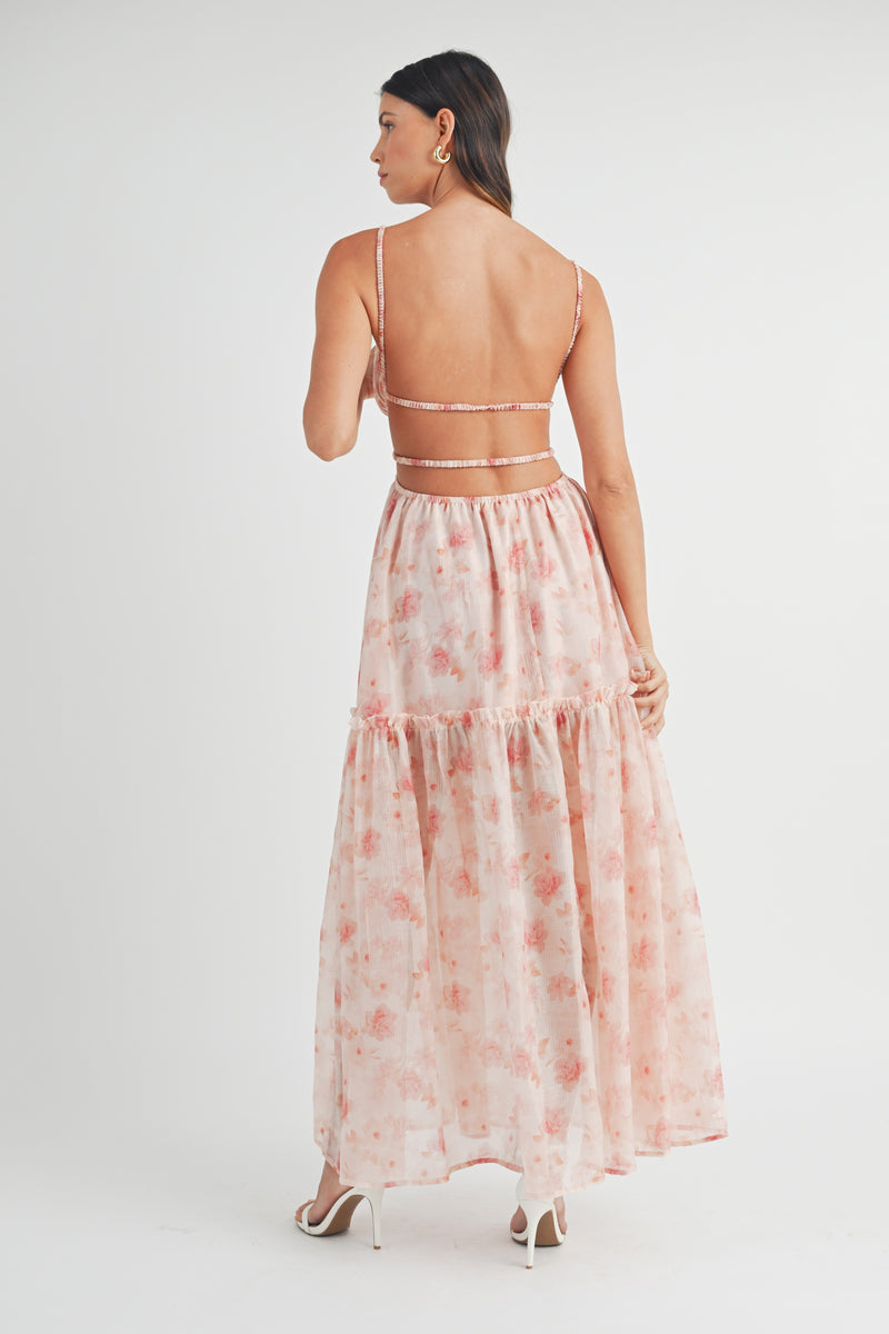 Winery Brunch Maxi Dress in Rose