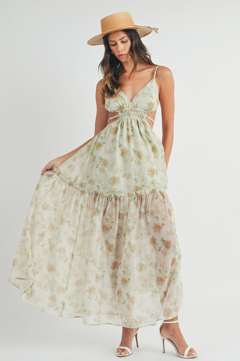 Winery Brunch Maxi Dress in Sage