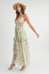 Winery Brunch Maxi Dress in Sage