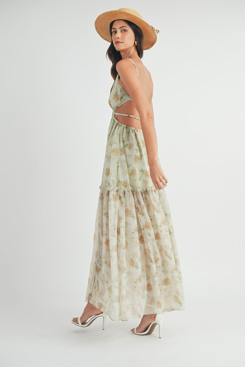 Winery Brunch Maxi Dress in Sage