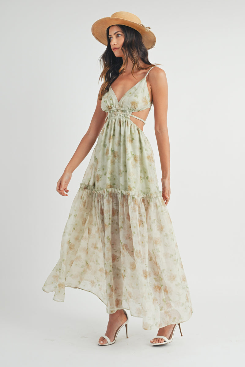 Winery Brunch Maxi Dress in Sage